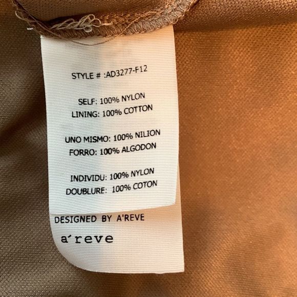 A'reve Tan Lace Overlay Swing Dress - Picture 9 of 9